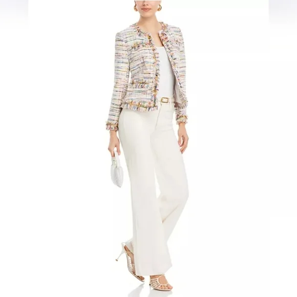 NWT Kobi Halperin Devyn Tweed Blazer In JKI Rainbow Size XS - Picture 5 of 16